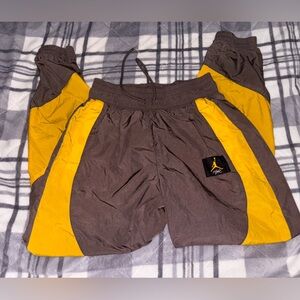 Jordan Brown and Yellow Track Pants